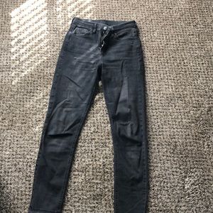 Dark Gray TopShop Moto Jamie High Rise Jeans 26/30